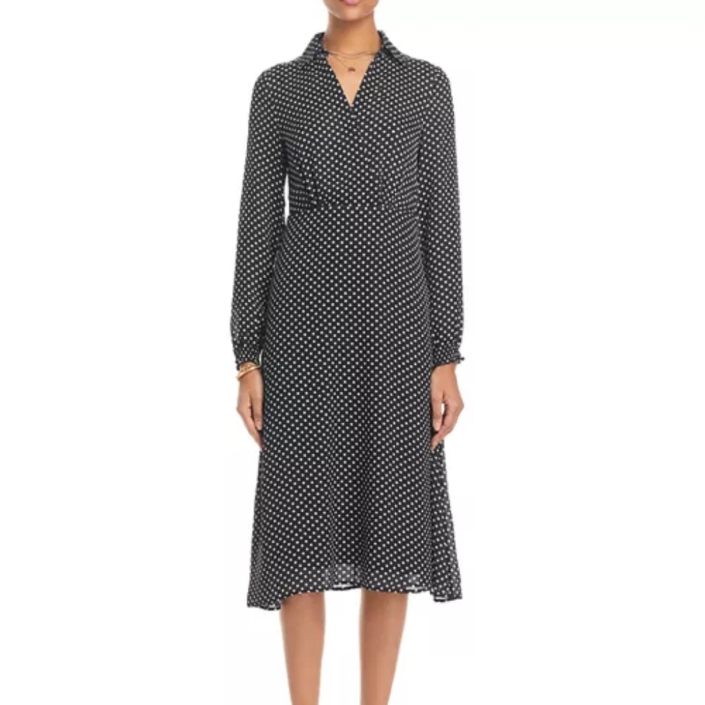 Koko + Mason Women's V-Neck MIDI Dress | Elegant & Comfortable Day-to-Night - Picture 2 of 9